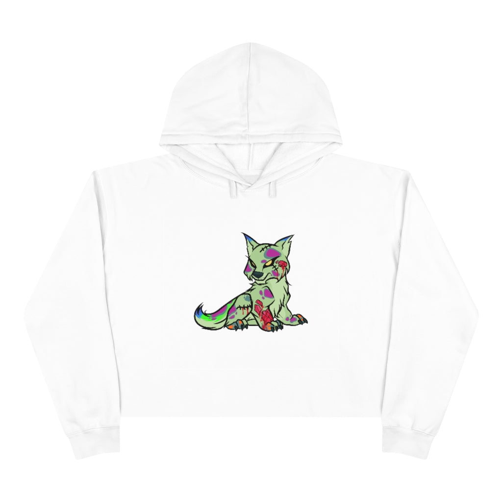 PSYCHO WOLF Crop Hoodie