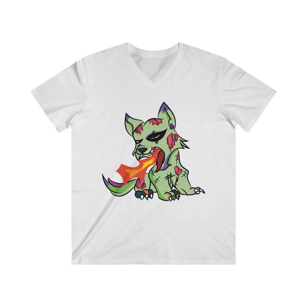 Psycho Wolf Men's Fitted V-Neck Short Sleeve Tee